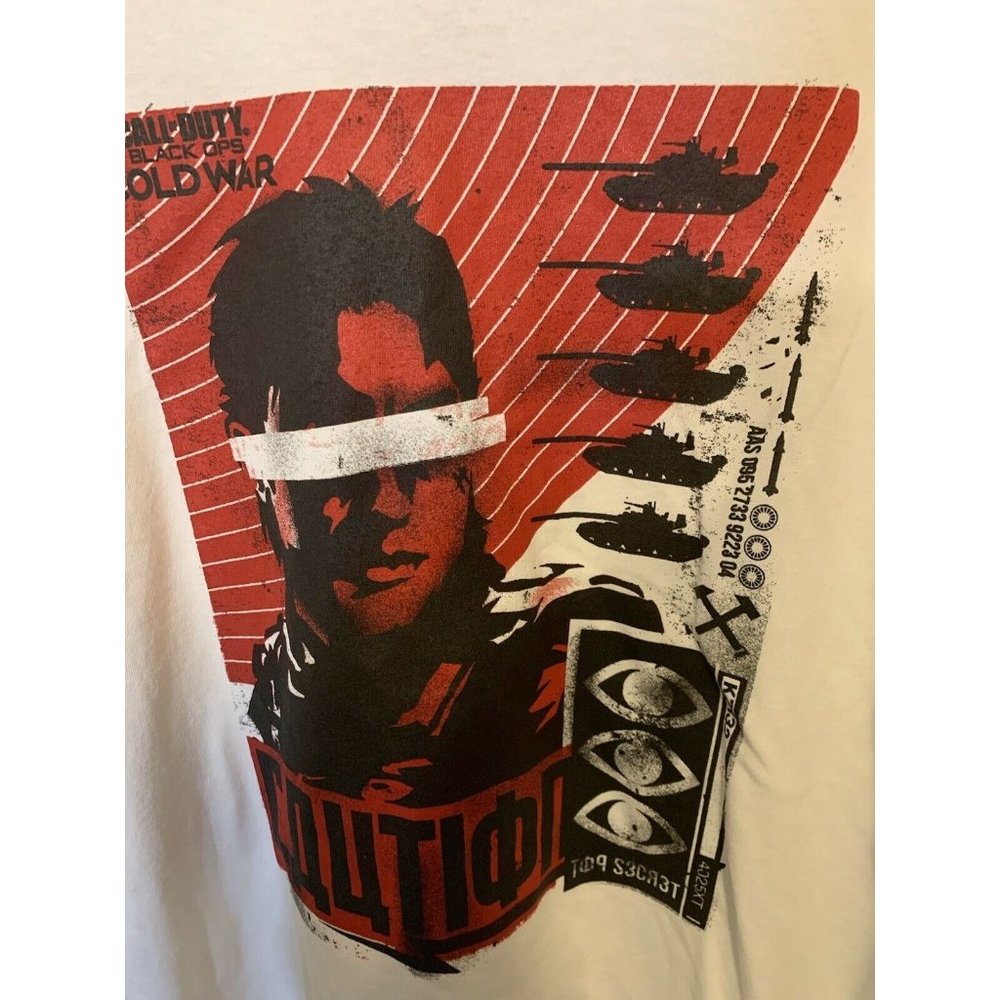 Call Of Duty Black Ops Cold War T‎ shirt Men’s 2XL white